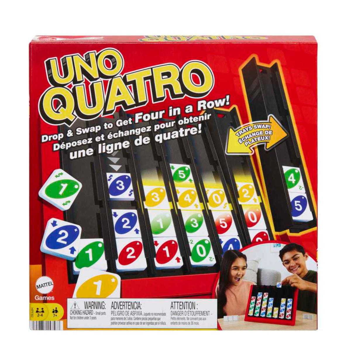 UNO QUATRO CARTAS JUEGO DE MESA