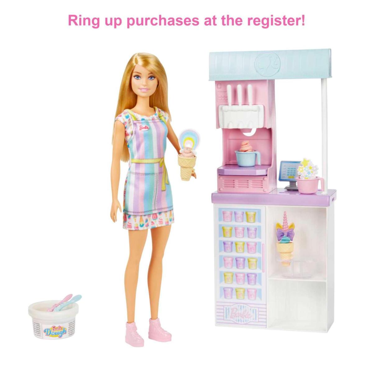 BARBIE SET HELADERÍA CON MUÑECA