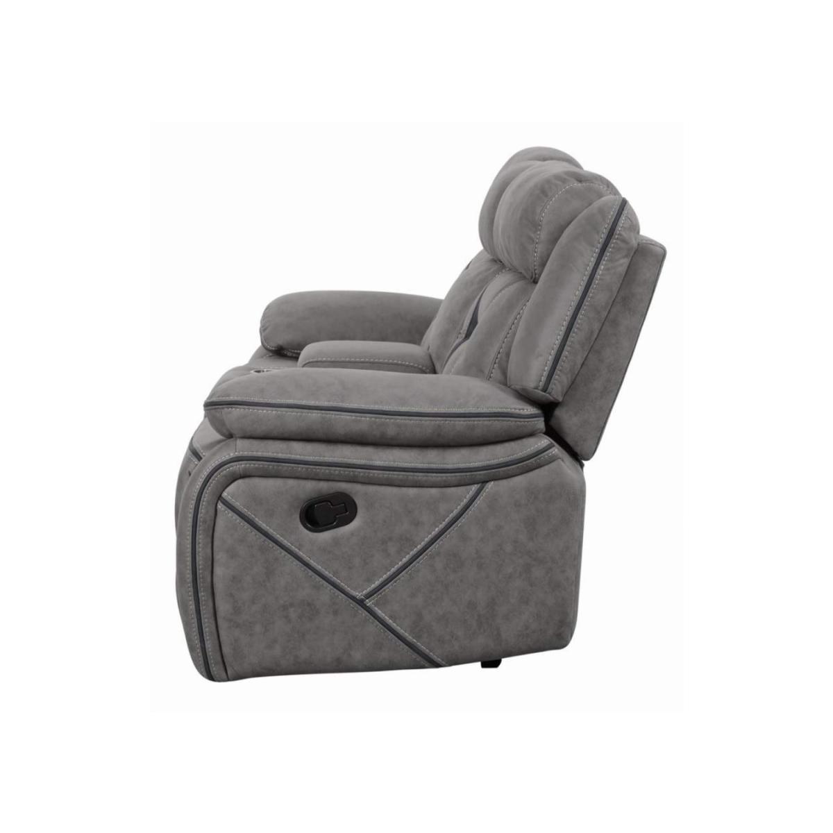 SILLON RECLINABLE HIGGINS 2 PERS. GRIS
