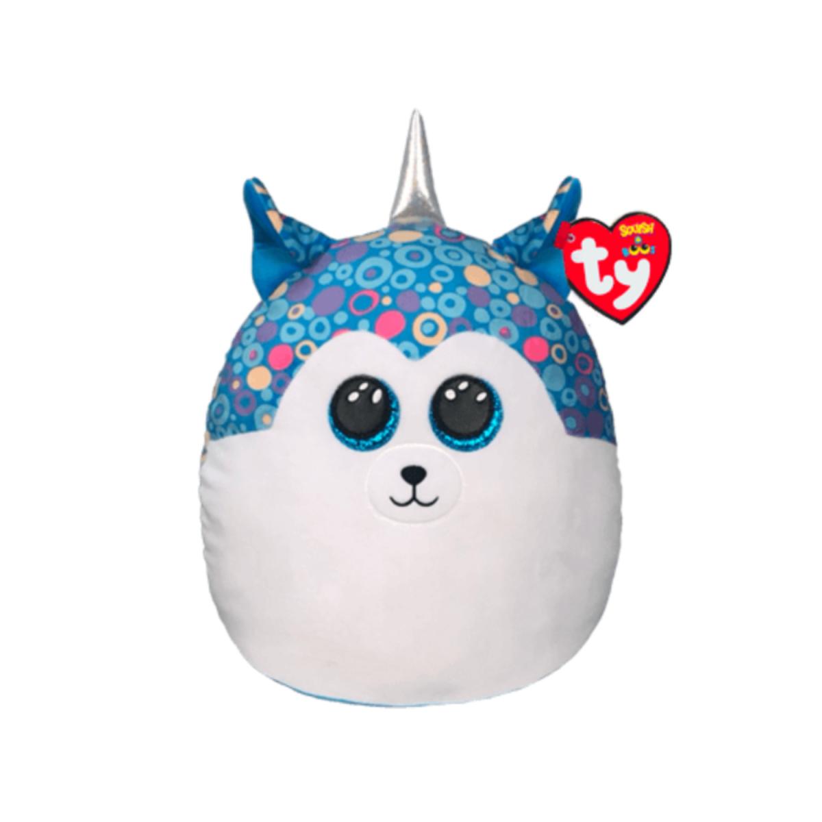 TY SQUISH-A-BOOS HELENA HUSKY AZUL 14"