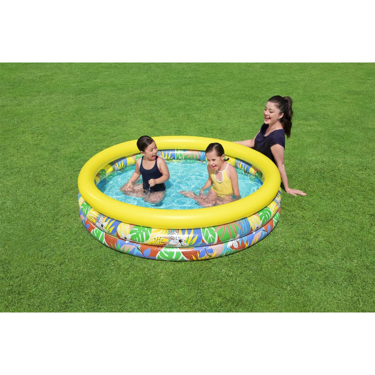 PISCINA INFLABLE P/NIÑOS 1.68X0.38M FLOR