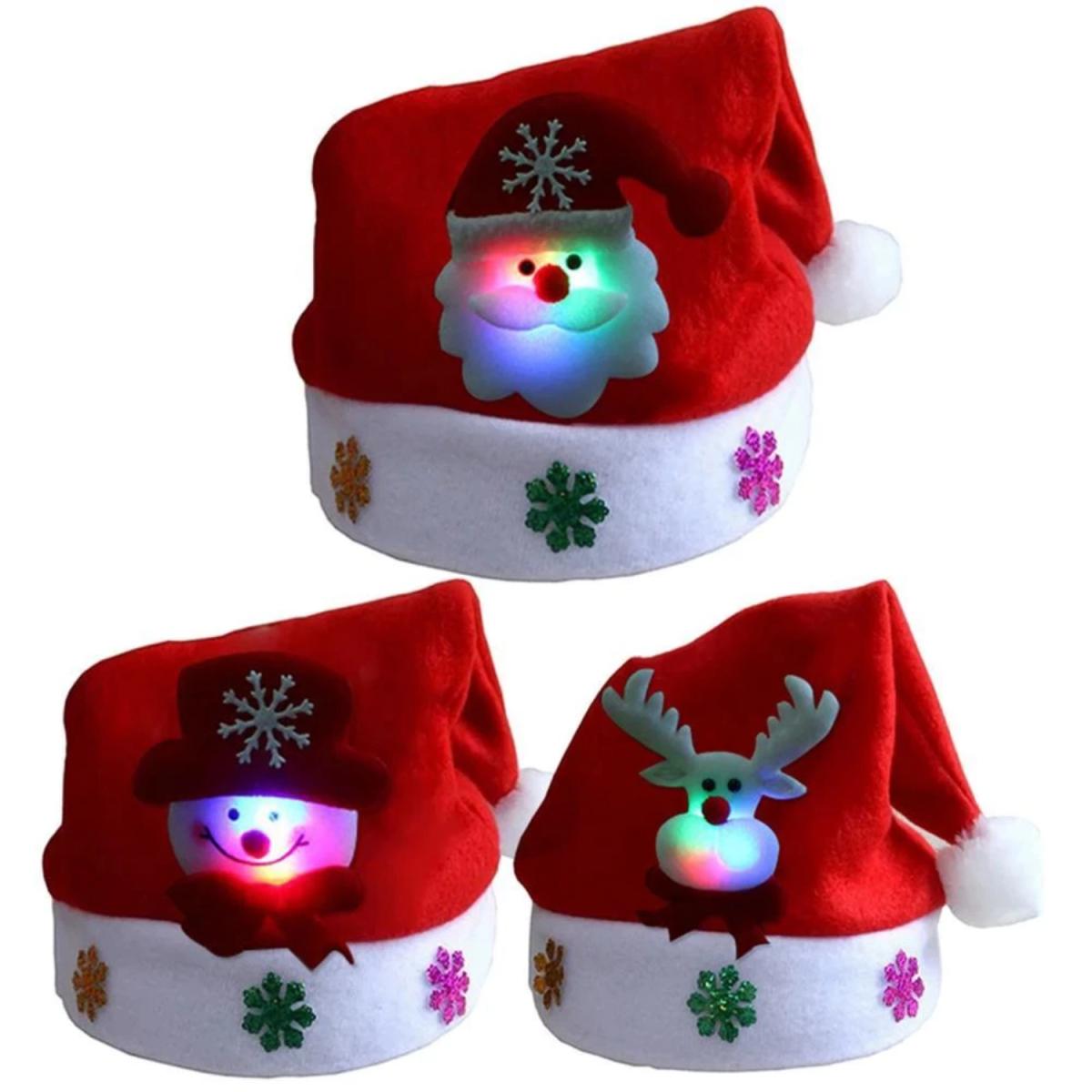 NAV. GORRO NAVIDEÑO DE ADULTO CON LUZ