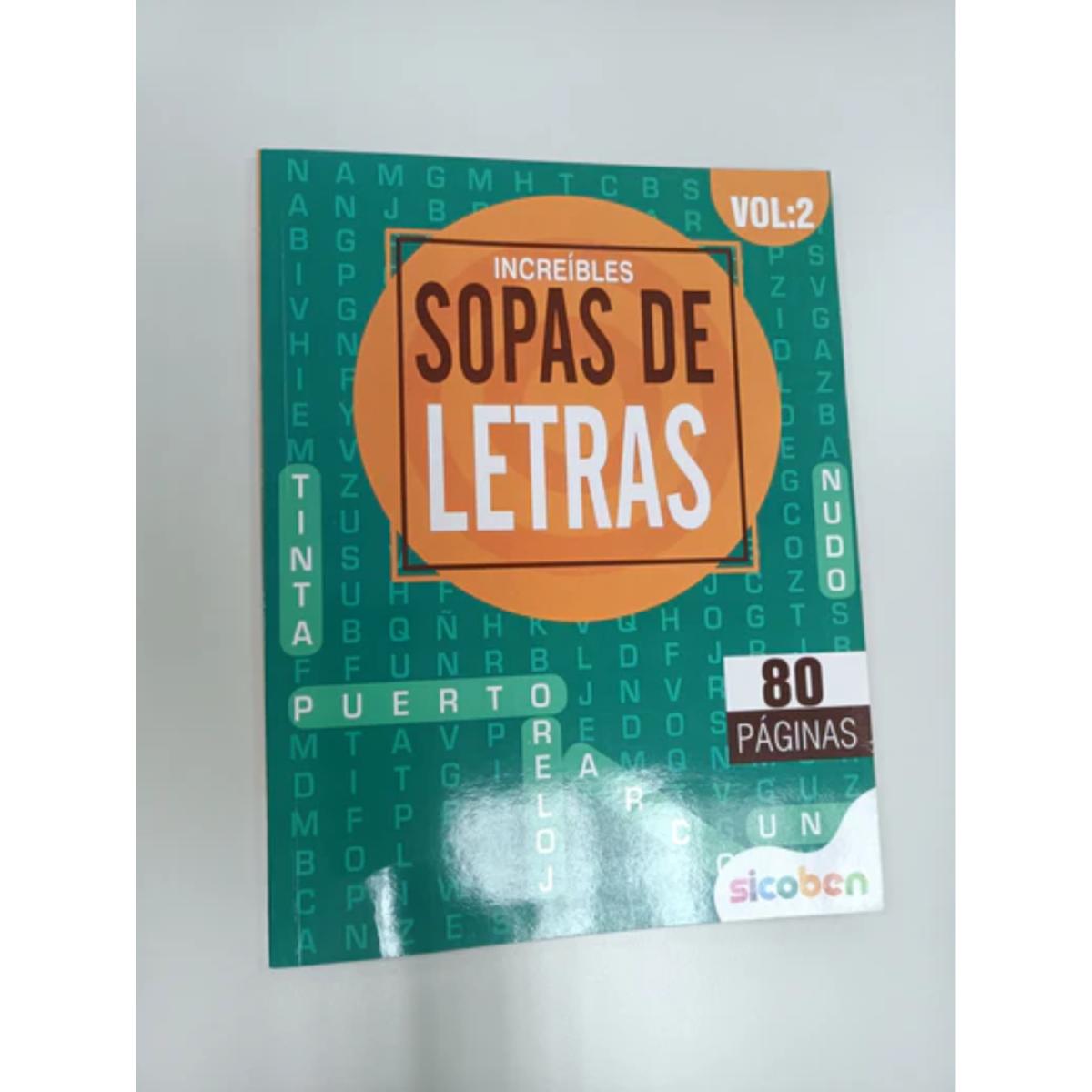 LIBRO SOPA DE LETRAS DISEÑO SURT 80 PGS