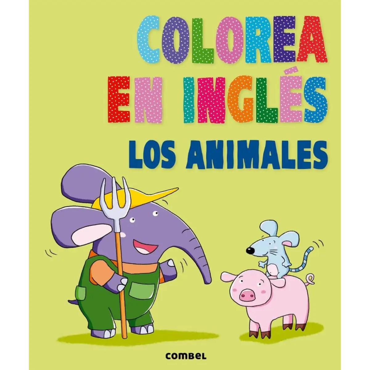 LIBRO COLOREAR ANIMALES EN INGLES.