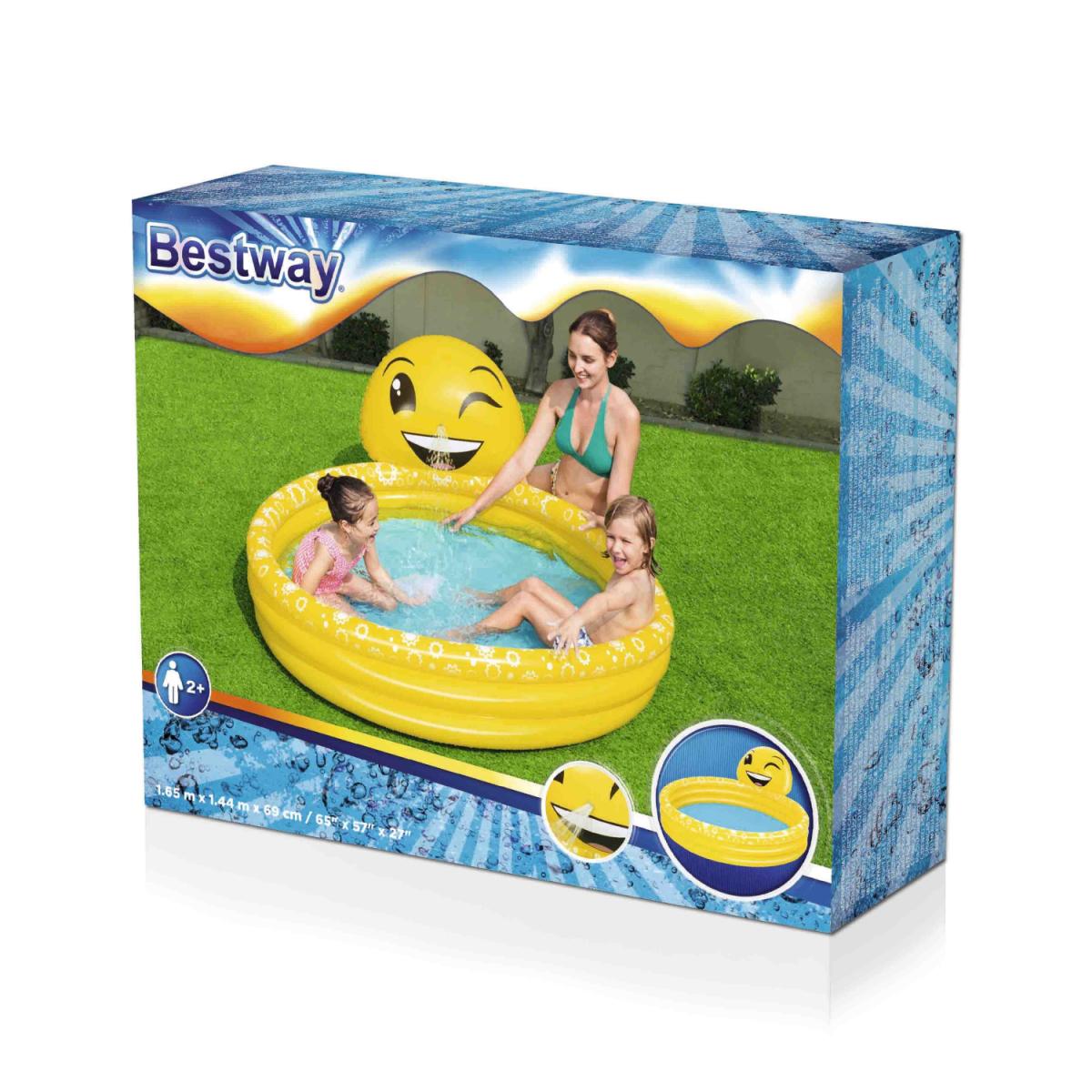 PISCINA INFLABLE PARA NIÑOS 3 ANILLOS