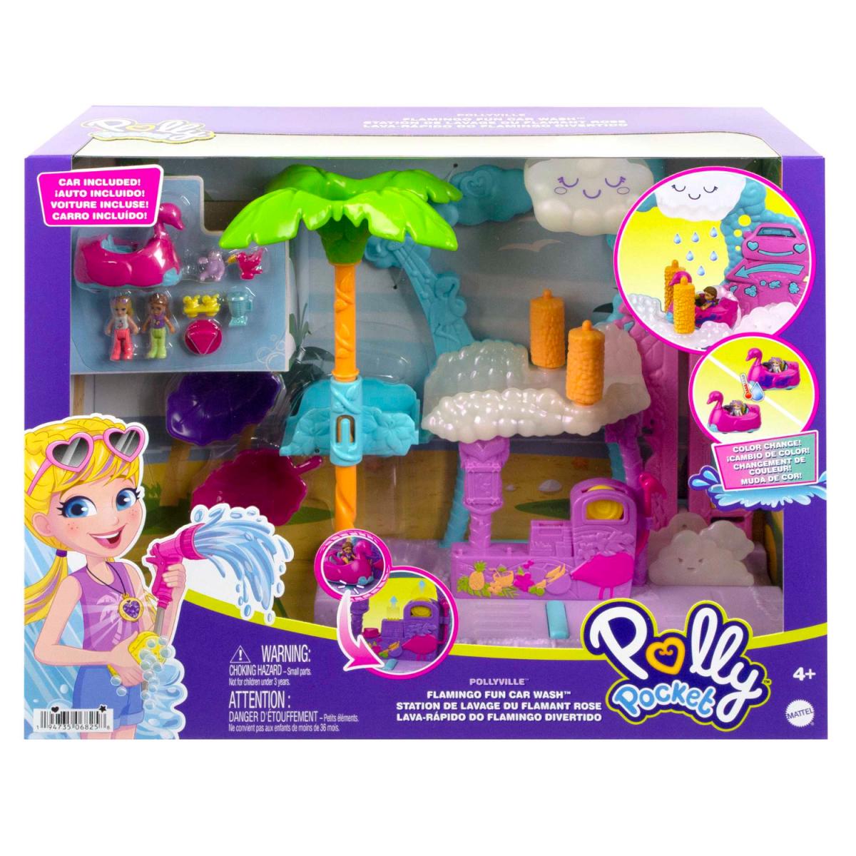 POLLY POCKET POLLYVILLE AUTO-LAVADO