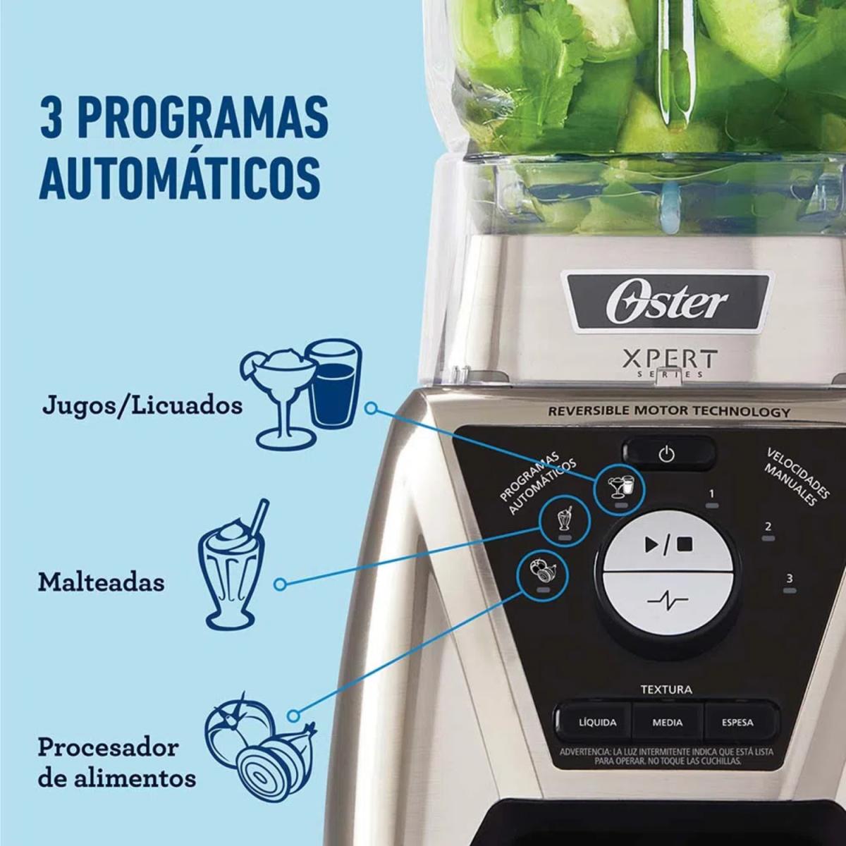 LICUADORA XPERT SERIES 3 VEL 1100W ACERO