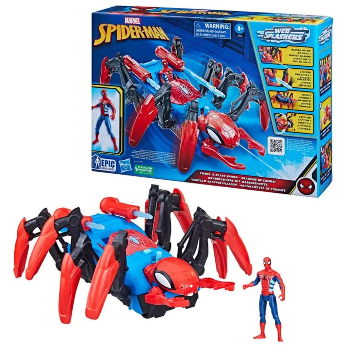 SPIDERMAN CRAWL 'N BLAST FIGURA DE VEHIC