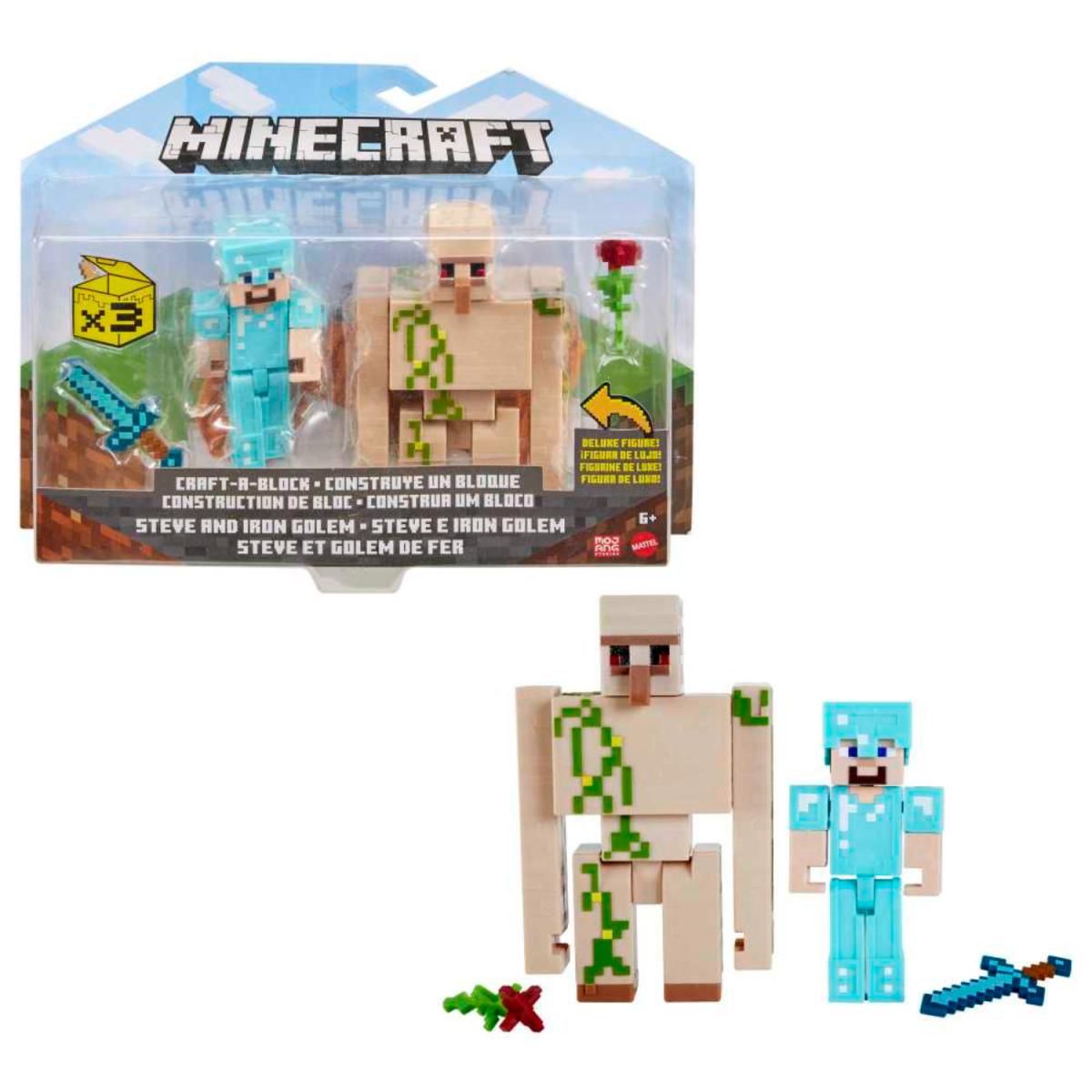 MINECRAFT CORE FIGURA 3.25" 2-PACK