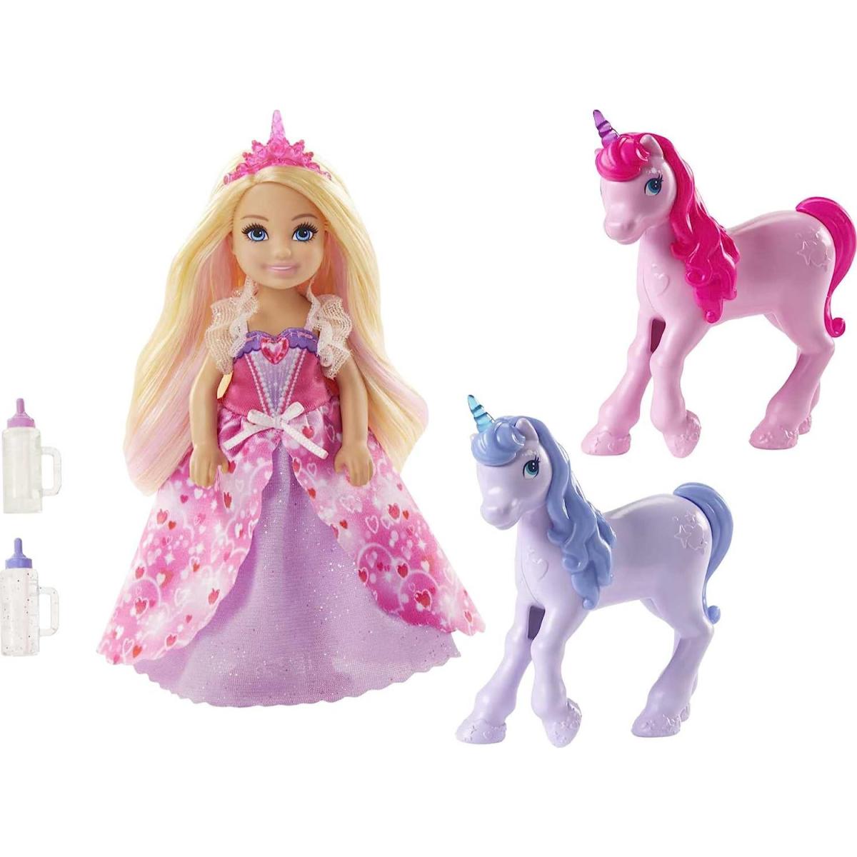 BARBIE DREAMTOPIA PRINCESA CHELSEA Y UNI