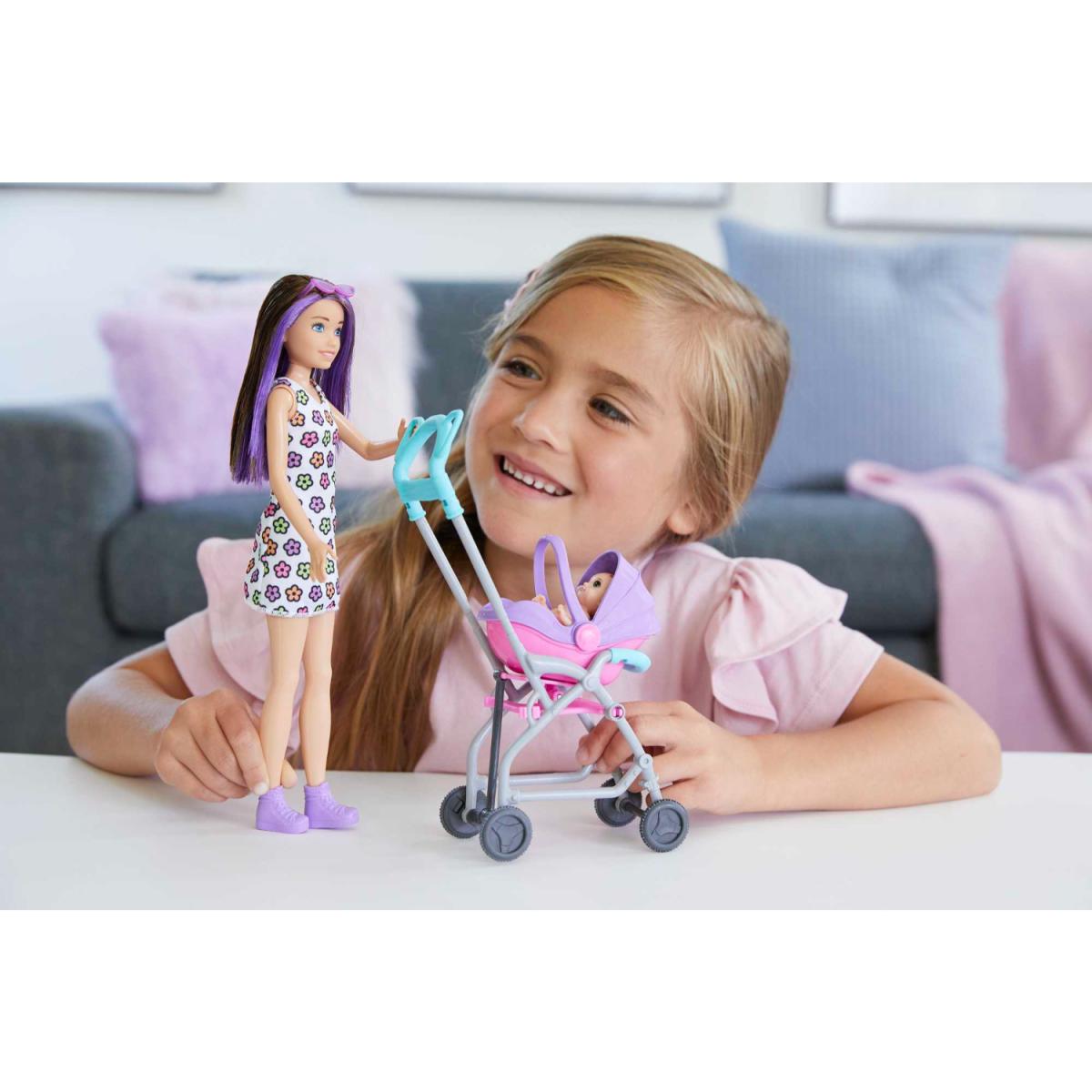 BARBIE PLAYSET SKIPPER C/CARRIOLA